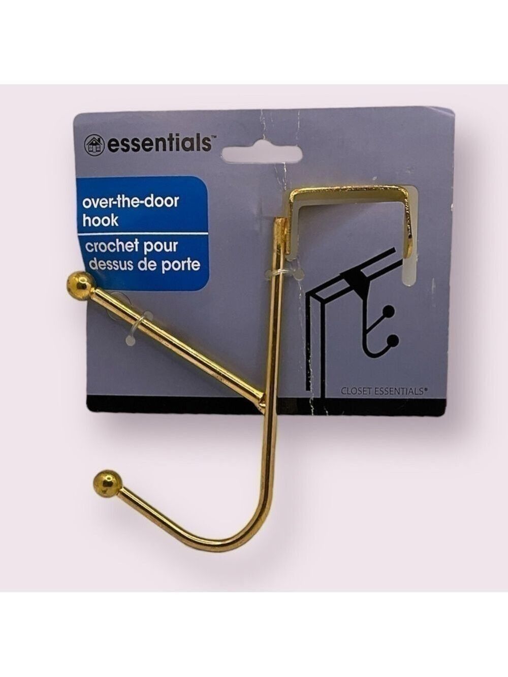 Essentials Gold Over The Door Hook